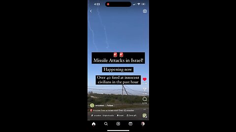 Missile Attack On Israel ???