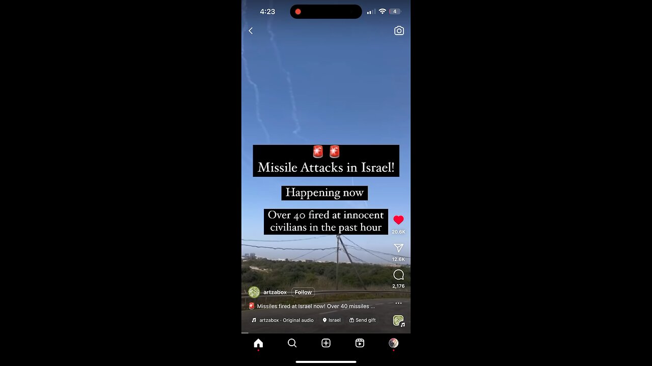 Missile Attack On Israel ???