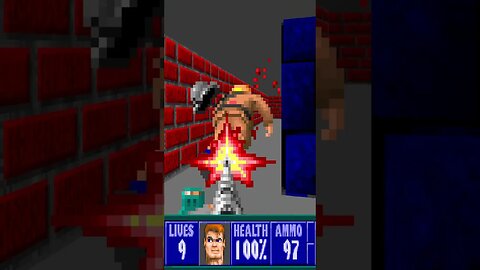 ⬇️ Ranking ⬆️ 🐺Wolfenstein 3D🐺 Maps E1M8 Blitzbrick #shorts