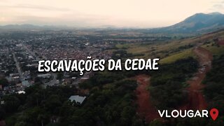 As escavações da CEDAE na serra de Marapicu, altura de Jardim Paraíso, Nova Iguaçu-RJ