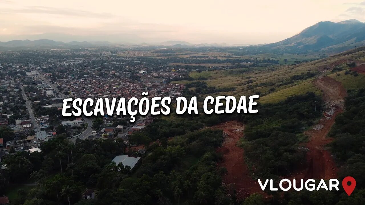 As escavações da CEDAE na serra de Marapicu, altura de Jardim Paraíso, Nova Iguaçu-RJ