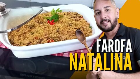 FAROFA DE NATAL PERFEITA - RECEITA DE FAROFA NATALINA