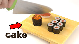 IS THIS THE MOST REALISTIC SUSHI CAKE EVER MADE?