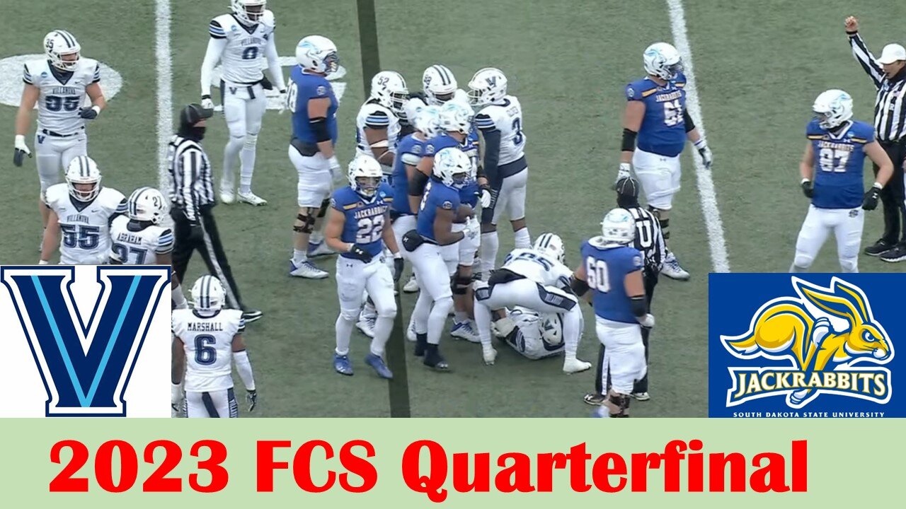 #8 Villanova vs #1 South Dakota State Football Game Highlights, 2023 FCS Quarterfinal