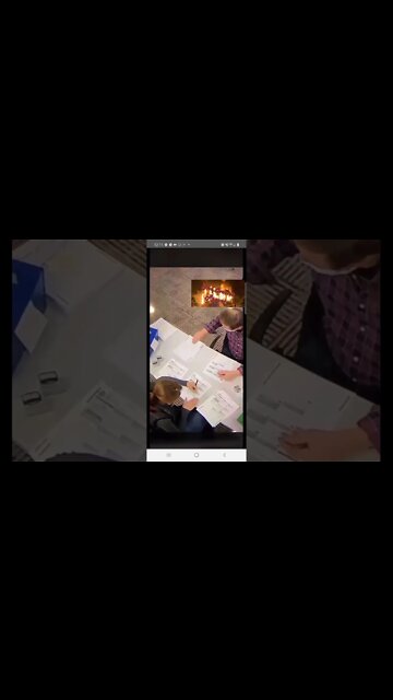 They Are NOT "Transcribing" Anything. She Is Filling Out Ballots One After Another!!