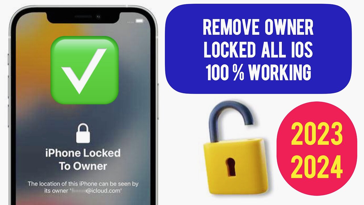 iPhone Locked To Owner How To Unlock | 2024 | Bypass iCloud Without Apple iD Password 2024