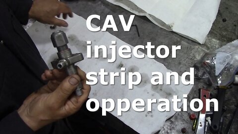 Strip down of the CAV injector and how it works