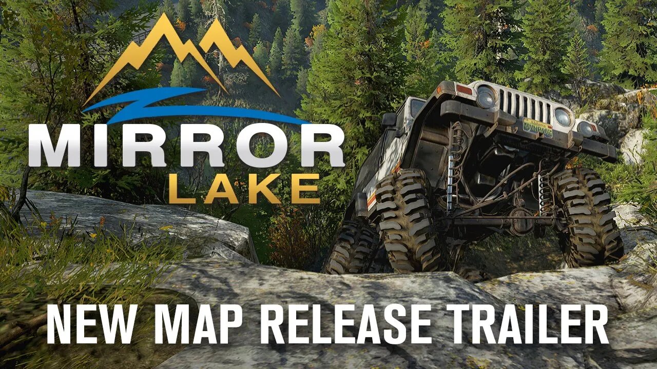 MIRROR LAKE TRAILER | NEW ROCKCRAWLING SNOWRUNNER MAP FROM ROCKRUNNER GAMING!