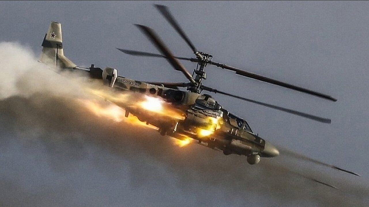 Helicópteros de ataque rusos Ka-52 "Alligator" en la zona de la operación militar especial
