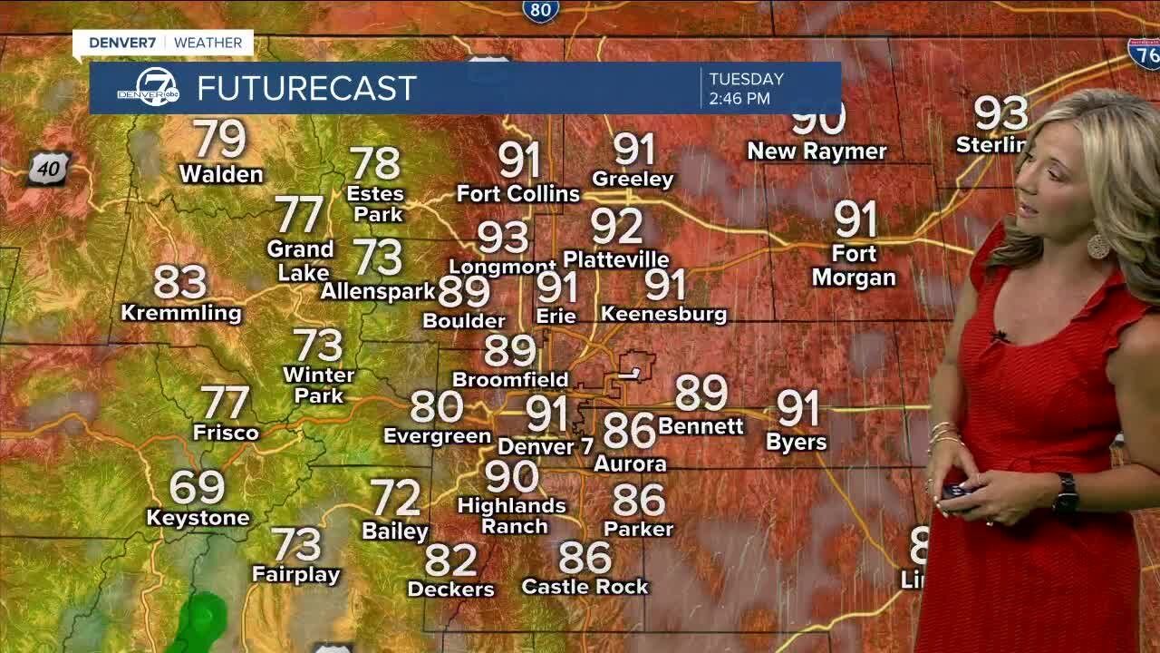 Much warmer and drier in Denver for the next few days