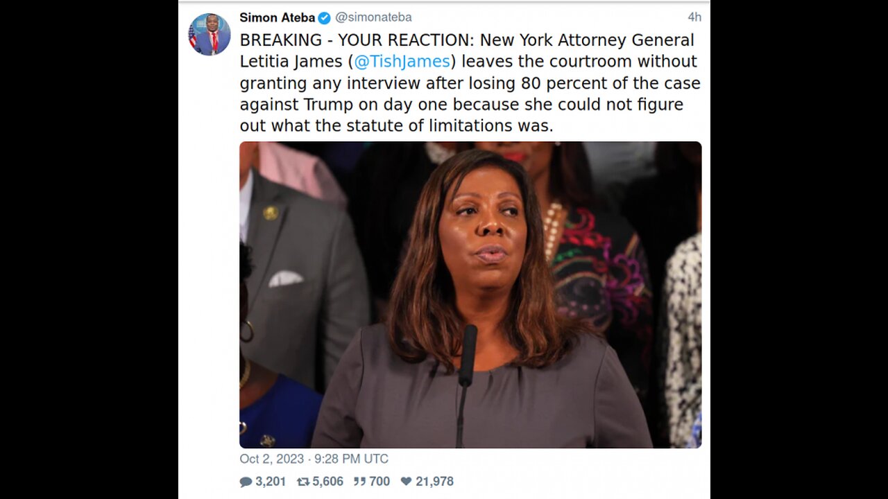 She’s GOING DOWN! | NY AG Letitia James EXPOSED For FRAUD By Trumps LAWYER.. fake news WENT SILENT