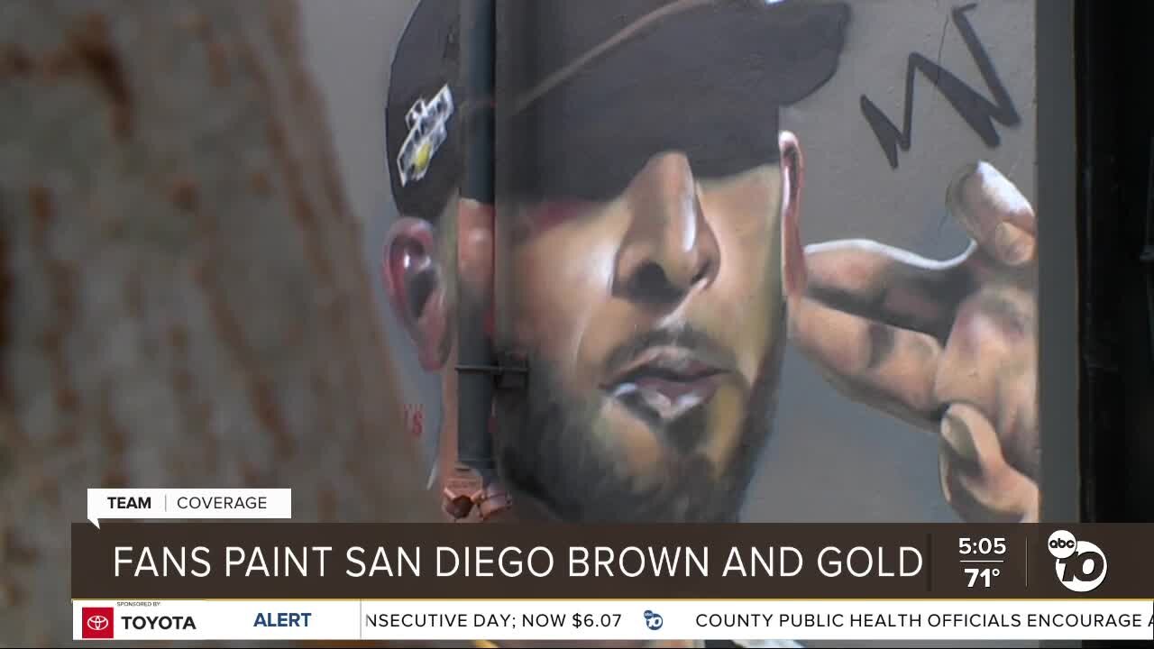 Painting the town brown and gold to celebrate the Padres