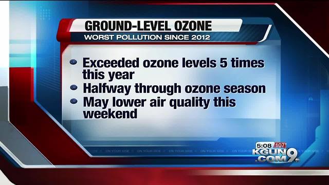 Tucson seeing worst ozone pollution since 2012