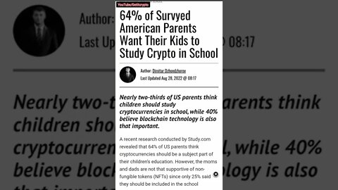 American Parants चाहतें हैं उनके बच्चे School में पढ़े Crypto & Metaverse | Crypto news