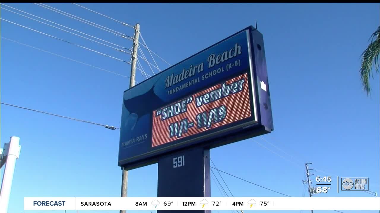 Brag book: Madeira Beach Fundamental School collecting shoes