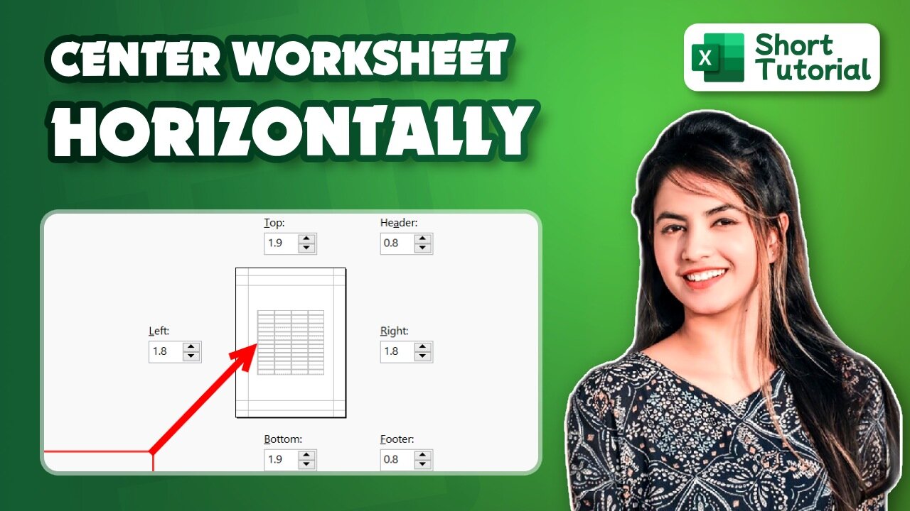 How To Center Worksheet Horizontally In Excel