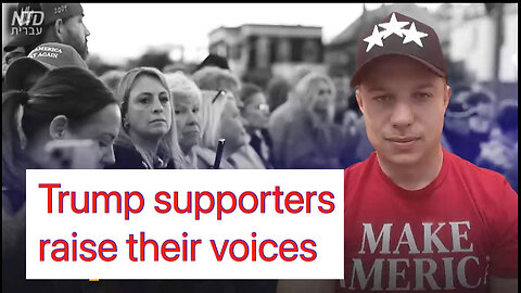 Trump supporters raise their voices. 👍❤️🇺🇸