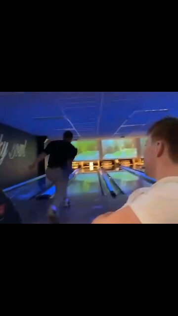 Bowler Takes Out Ceiling! #Fail