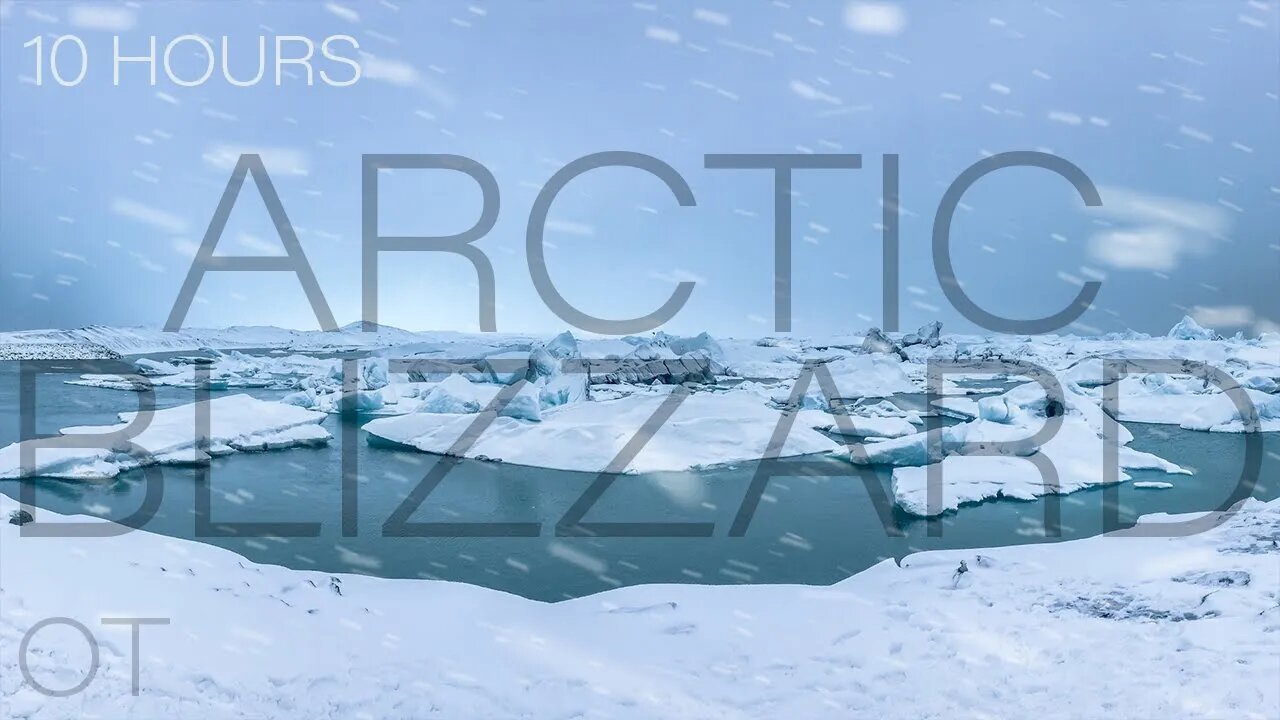 Arctic Ambience| Howling wind and blowing snow for Relaxing| Studying| Sleep| Heavy Winter Snowstorm