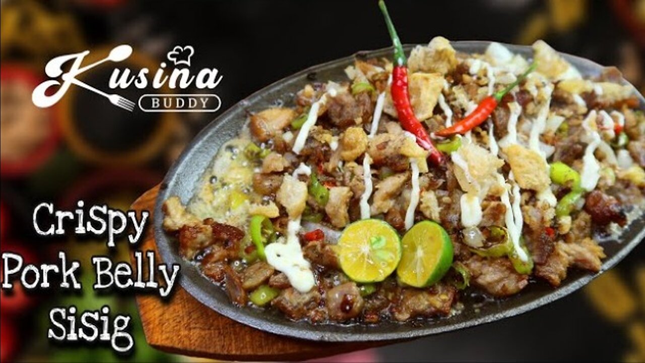 SIZZLING CRISPY PORK SISIG ! HOW TOO COOK | USING PORK BELLY