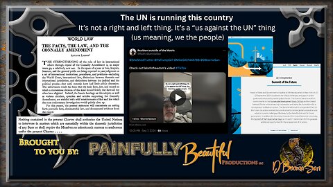 The UN is running this country | It’s not a right and left thing. It’s a “us against the UN” thing (us meaning, we the people)