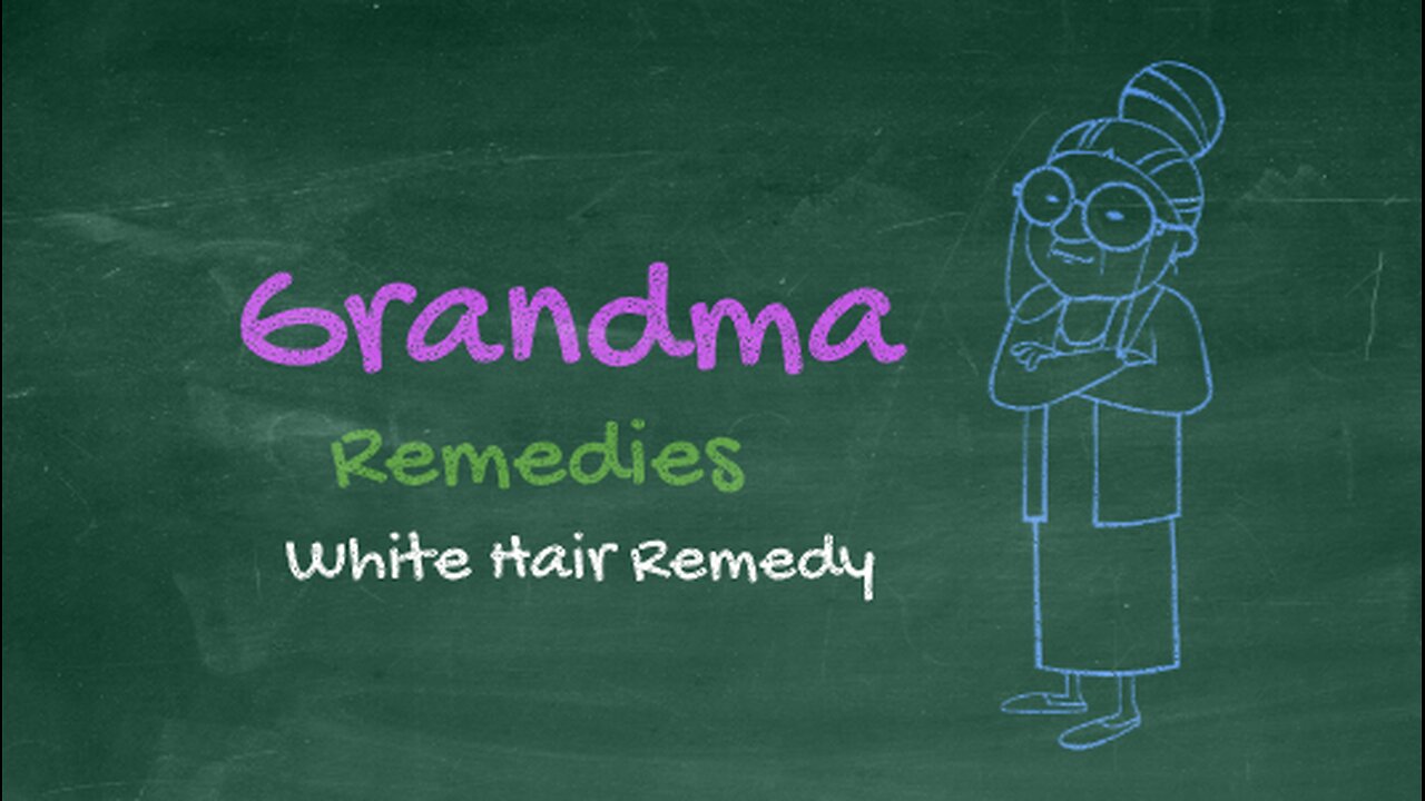 Grandma home remedy for white hair - natural black hair in a month