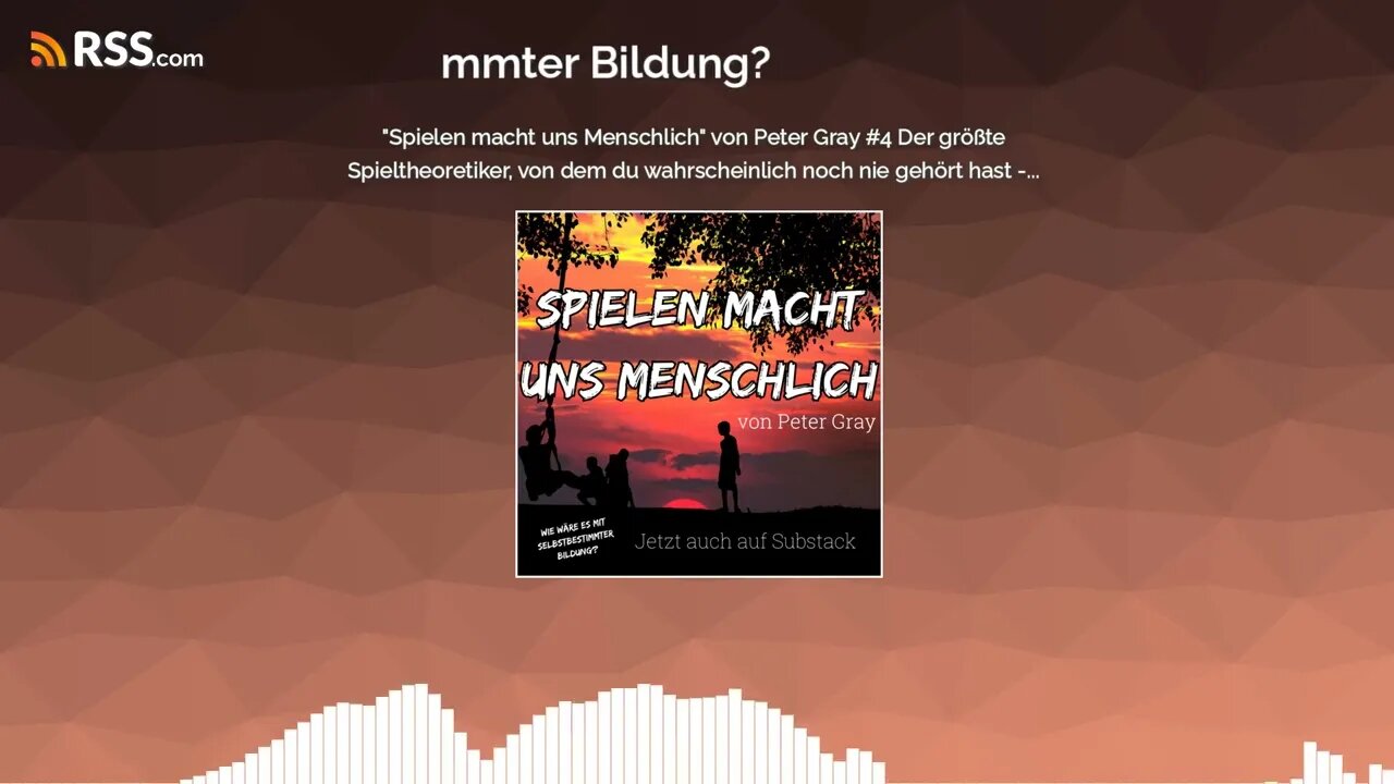 "Spielen macht uns Menschlich" von Peter Gray #4 Der größte Spieltheoretiker, von dem du...