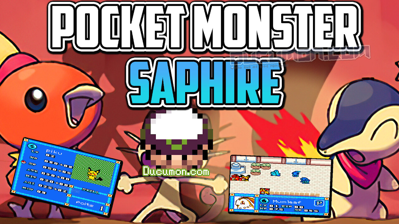 Pocket Monster Saphire - GBC Pokemon based Strategy RPG similar to Fire Emblem, Advance Wars