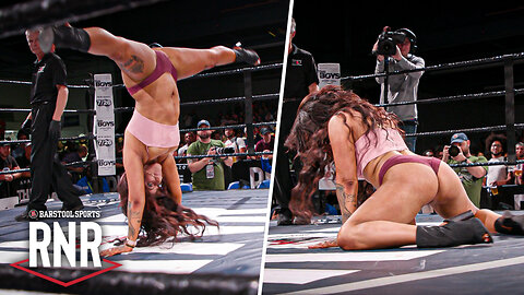 Ring Girl Performs Breathtaking Handstand Split
