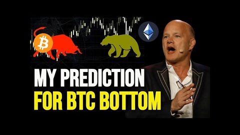 Mike Novogratz This Will Be The Bottom For Bitcoin Crash