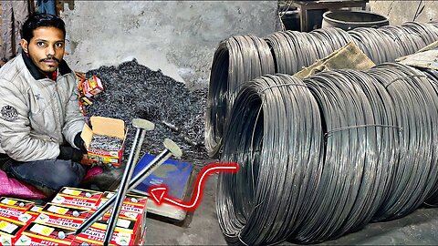How Many Nails Made From This Machine Iron Nails Manufacturing Process