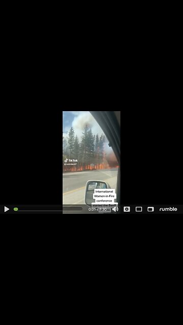 Women Unite... Not so controlled wildfire burn in Banff Ab. Can you say ironic?
