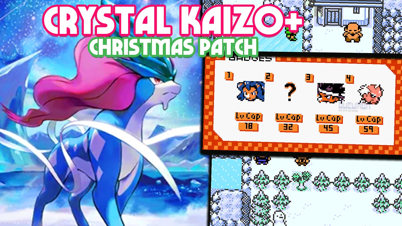 Pokemon Crystal Kaizo+ Christmas Patch - GBC ROM Hack, Difficult, Nuzlocke, Portable PC, Clothes