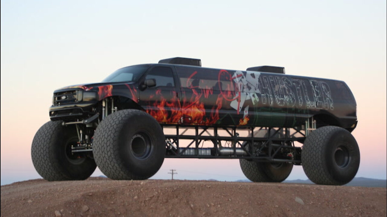 $1M 'Sin City Hustler’ Is World’s Longest Monster Truck