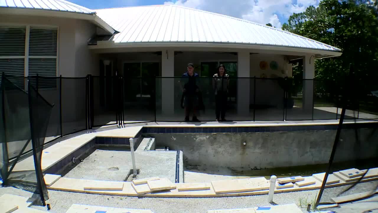 Year after hiring Premier Pools & Spas, couple still waiting for pool to be finished