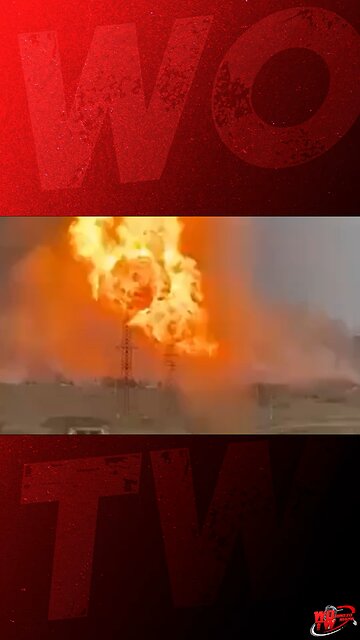 A gas pipeline caught fire near Saratov, Russia 🇷🇺 (15.06.2024)
