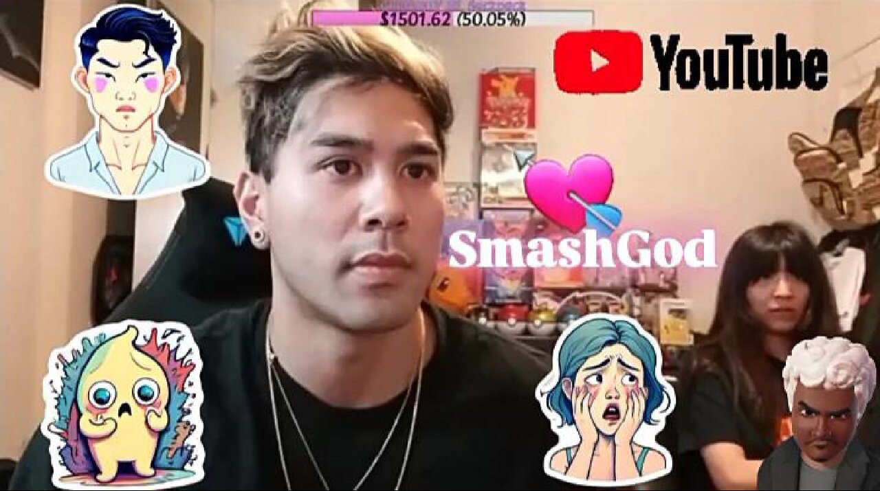 YouTuber SmashGod Beats His Girlfriend On Stream