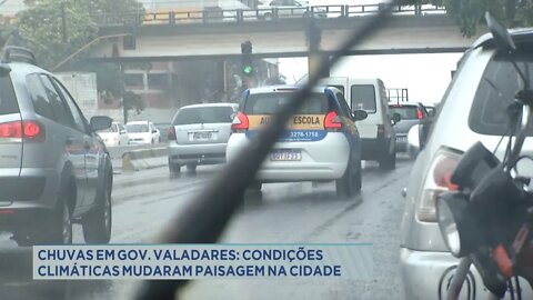 Chuvas em Gov. Valadares: condições climáticas mudaram paisagem na cidade