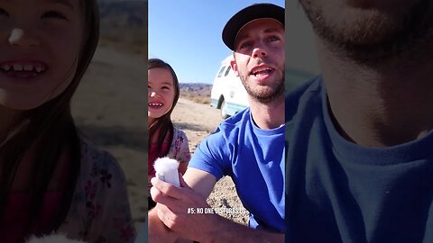 SINGLE DAD VAN LIFE #shorts | 3 Things to LOVE when Boondocking Joshua Tree National Park California