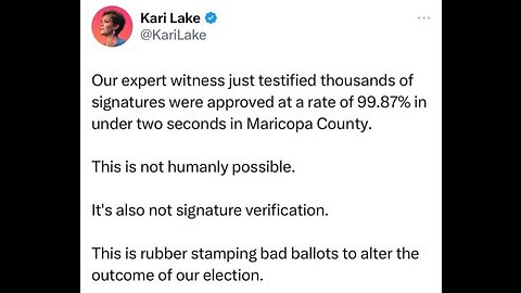 BREAKING NEWS: Kari Lake Announces 'Largest Ballot Chasing Operation In Our Nation’s History 5-23-23