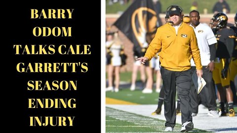 Mizzou Head Coach Barry Odom Joined TJ Moe to Discuss Cale Garrett's Season Ending Injury