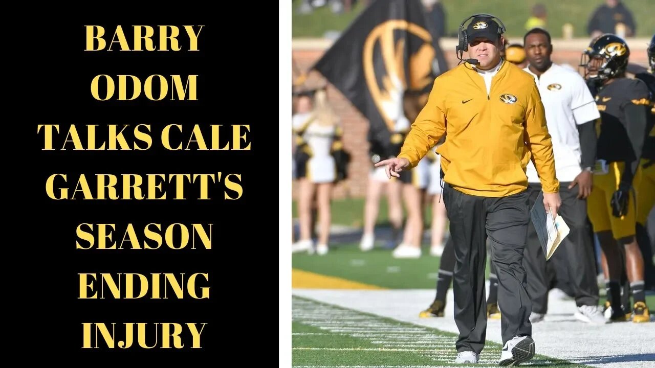 Mizzou Head Coach Barry Odom Joined TJ Moe to Discuss Cale Garrett's Season Ending Injury