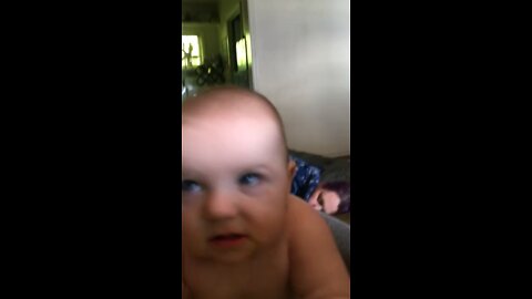 Crazy baby rockin out