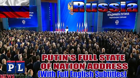 Russian State Of The Nation Address By Vladimir Putin In Russia (ENG SUBS)