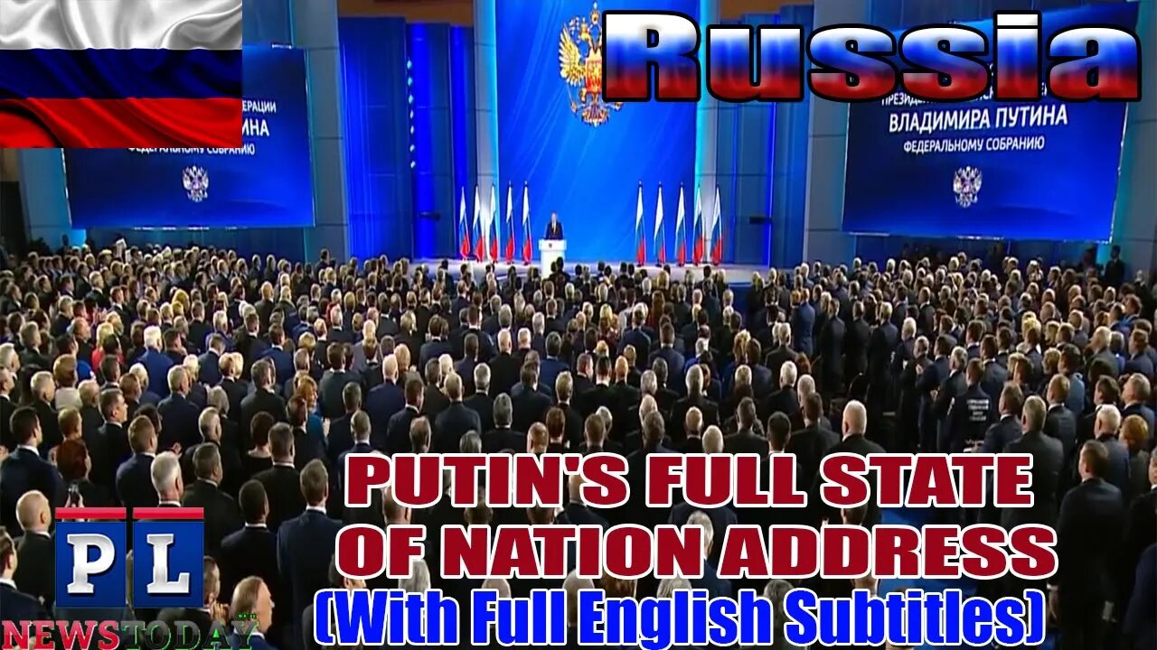 Russian State Of The Nation Address By Vladimir Putin In Russia (ENG SUBS)