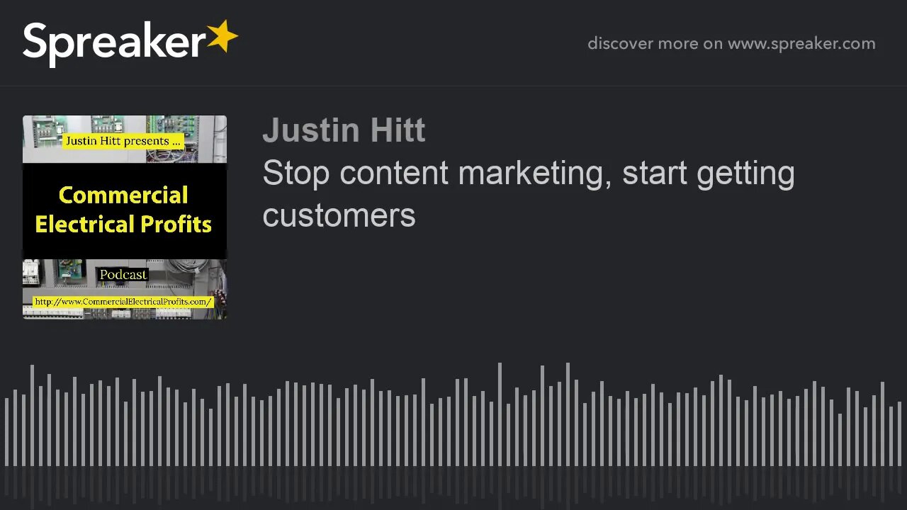 Stop content marketing, start getting customers