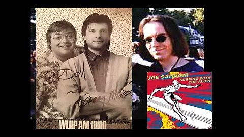Spring 1989 - "Jetson" of Relativity Records Presents a Gold Record to Steve Dahl & Garry Meier