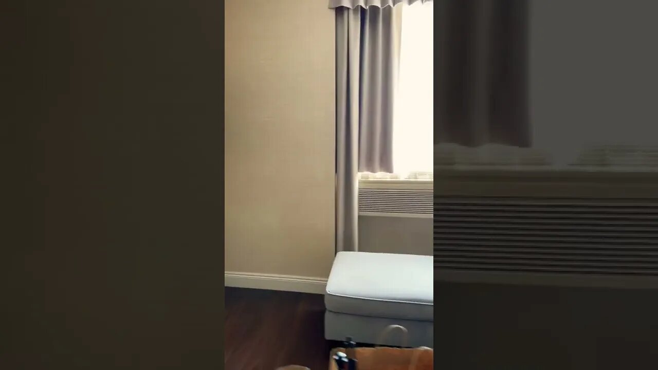 New hotel room after getting an upgrade