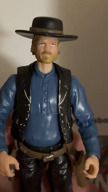 Clay is so excited about our new action figure!