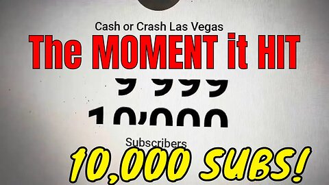 10,000 Subs. Watch it turn the Counter. Thank you NES Lotto Scratcher